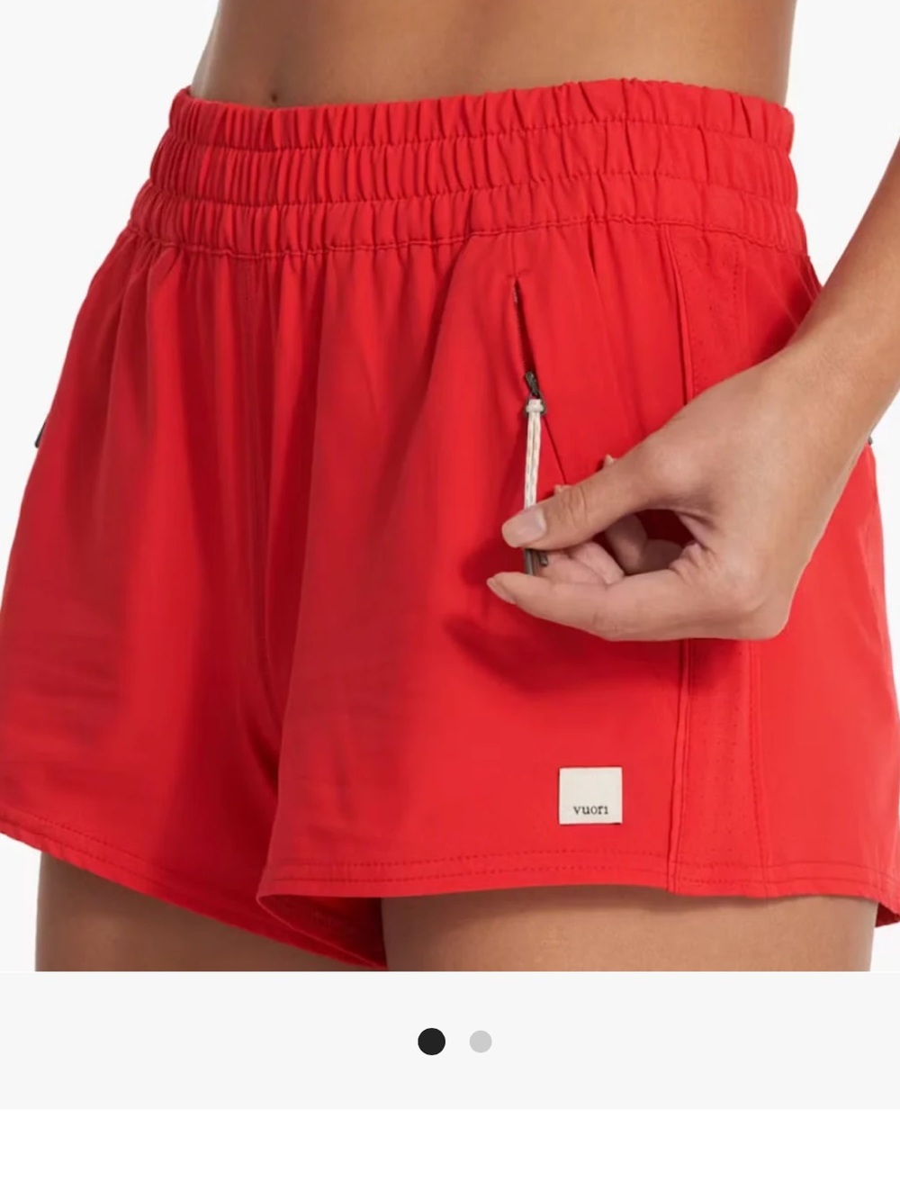 Vuori Dash Short - Vermillion Size XL